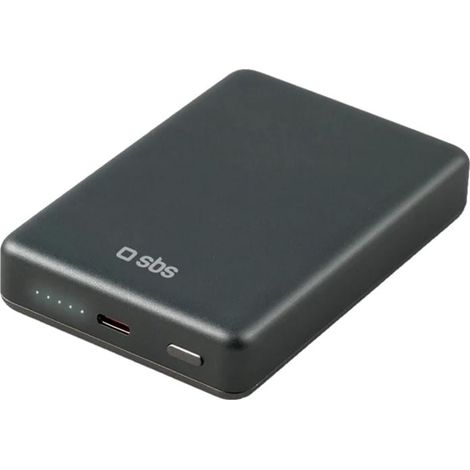 SBS TEBB10000MAGSLIM Batterie externe 10000 mAh Chargeur sans fil Gris (1/2)