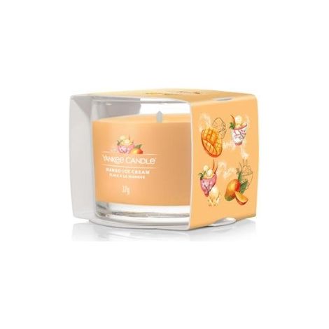 Mini candela profumata al gusto di gelato al mango (1/2)