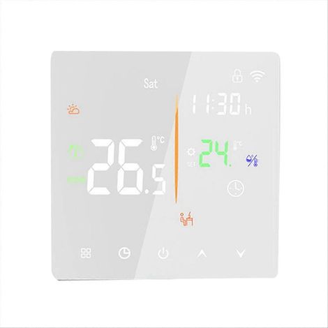 Integrierter Thermostat ohne WLAN für Elektroheizung, intelligenter Timer, Touchscreen, programmierbarer Thermostat für Wohnhäuser (1/5)