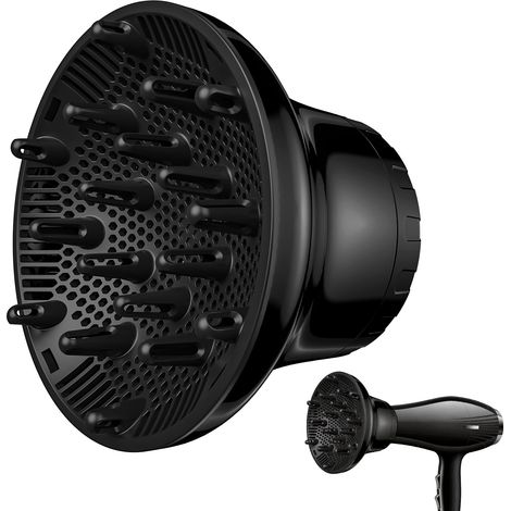 Diffuseur Seche Cheveux, Seche Cheveux Diffuseur Boucle Réglable de 1,57in à 2,7in, Diffuseur Cheveux Bouclés Universel pour Coiffure Cheveux Bouclés ou Ondulés (1/5)