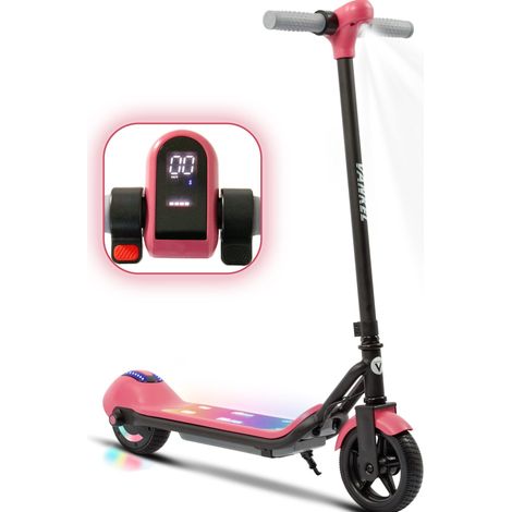 Patinete eléctrico infantil rosa, 14 km/h, 3 velocidades, freno electrónico, Bluetooth FloraGrace (1/5)