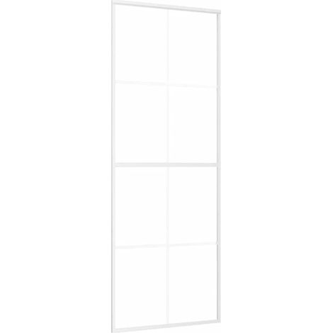 Maison Exclusive - Schiebetür ESG-Glas und Aluminium 76x205 cm Sc