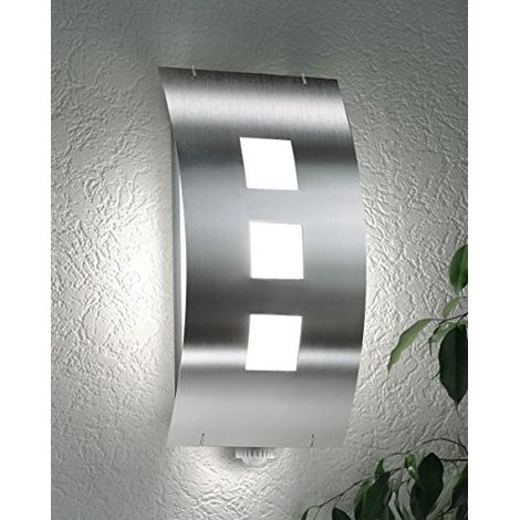 PARED EXTERNA LUMINOSA DE ACERO INOXIDABLE CON MOVIMIENTO AQUA TOMA 23 BM CMD 23/BM