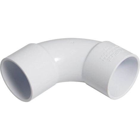 FloPlast ABS Solvent Weld 92.5° Bend 50mm White - Plumbing