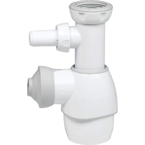Wirquin 30723208 Sifone tutto in uno universale lavabo lavello, bianco (1/4)