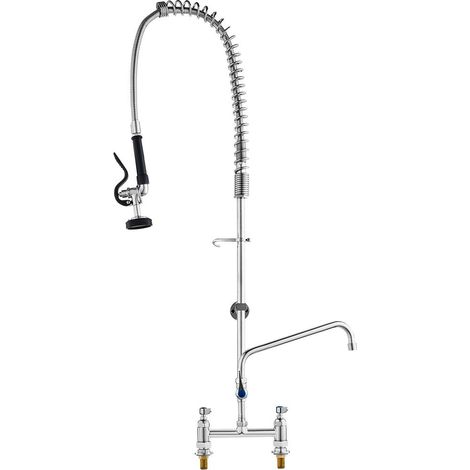 Double Sortie en Laiton Rinçage Efficace Mitigeur Professionnel 1120 mm pour Évier de Restaurant Commercial (1/5)