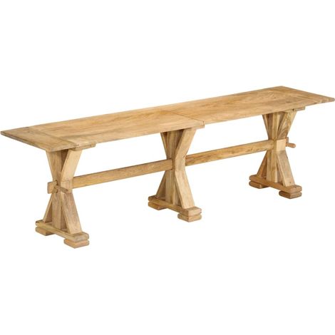 Sitzbank 160x35x45 cm Massivholz Mango vidaXL (1/5)