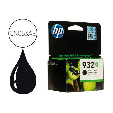 Cartucho de Tinta Original HP nº932 XL Alta Capacidad/ Negro