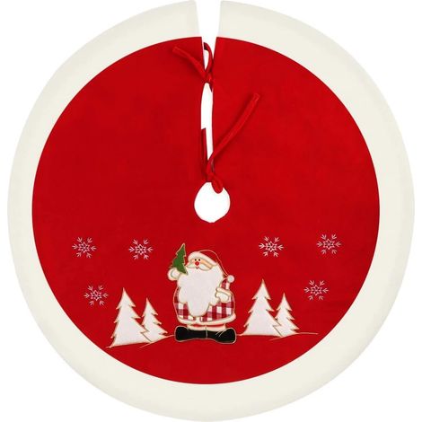 Tapis rond pour sapin de Noël, housse pour sapin de Noël, décoration pour sapin de Noël (1/5)