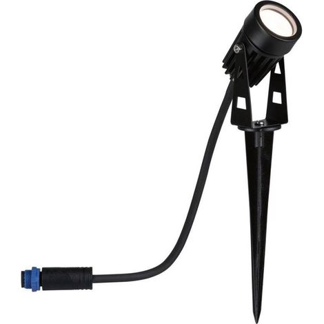 KIT DE 3 SPOTS LED EXTÉRIEURS SUR PIQUET ORIENTABLE PLUG & SHINE IP67 24V 2W 50LM 3000K NOIR - 94374 (1/5)
