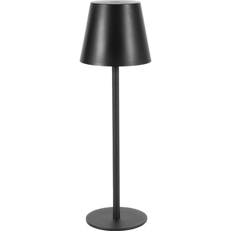 Tischleuchte für den Außenbereich, schwarz, konischer Schirm, variable Farbtemperatur, LED, 3 W, USB-aufladbar, IP44, VIRGIN Eko-Light (1/5)