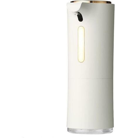1 Distributeur de savon liquide automatique, capteur infrarouge 0,25 s, rechargeable USB-C, 300 ml, étanche, pour salle de bain et cuisine (1/5)