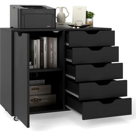 Archivador movil con 5 cajones puerta y ruedas 227542886 227542886 (1/5)