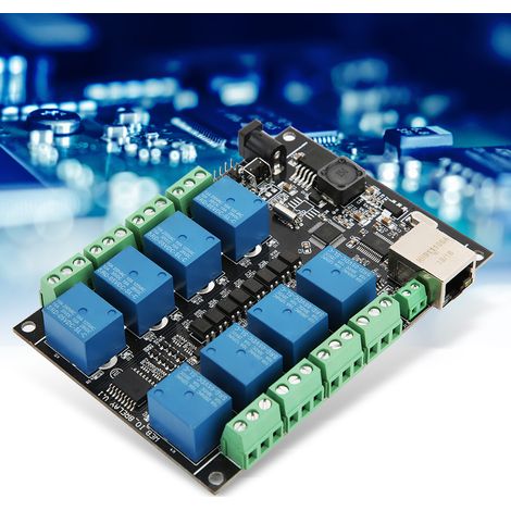 Module de commande PLC Relais réseau RJ45 8 canaux Accessoire industriel NC-1000 pour télécommande WiFi (1/5)