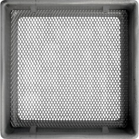 First Plast – Cadre pour grille aération VMC 140x130mm – Trou 111x111mm – Profondeur 55mm – Moustiquaire anti-insectes intégrée