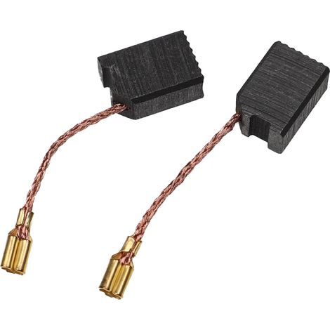 vhbw 2x escobilla carbón motor carbono 6,3 x 10 x 14 mm compatible con Berner BAG 125 E, BAG125E, BWS 31-125, BWS31-125 amoladora angular
