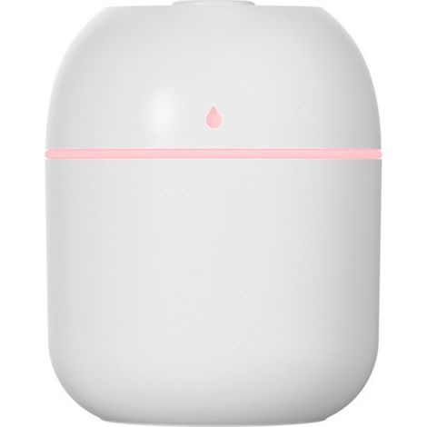 Tragbarer und kompakter Luftbefeuchter, 220 ml, USB-Tischluftbefeuchter, geeignet für Autos, Büros und Schlafzimmer, ultraleise Ausführung - weiß. (1/5)