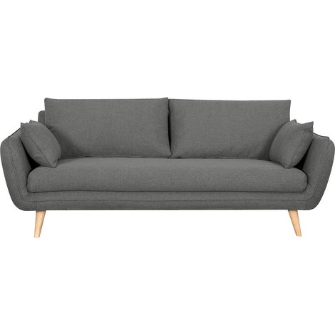 Divano scandinavo 3 posti antracite CREEP