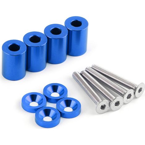 Tuningteile für Rennwagen: Motorhaubenheber aus Aluminiumlegierung, Motorhaubenheberplatte, Motorlüftungsanlage, blau (1/5)
