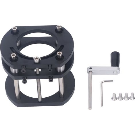 Oberfräse aus Aluminiumlegierung mit einstellbarer Hubhöhe, festem Griff, 4 Metallformbacken, Hubsystem zum elektrischen Nutenfräsen, Zapfenschneiden und Schneiden (1/5)