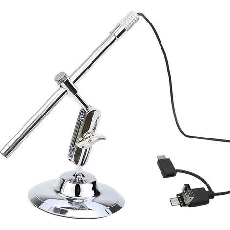 EASYCOMFORT Caméra d'Inspection Microscope USB - 2 Millions de Pixels, 8 Lumières LED, Agrandissement jusqu'à 200 Fois (1/5)