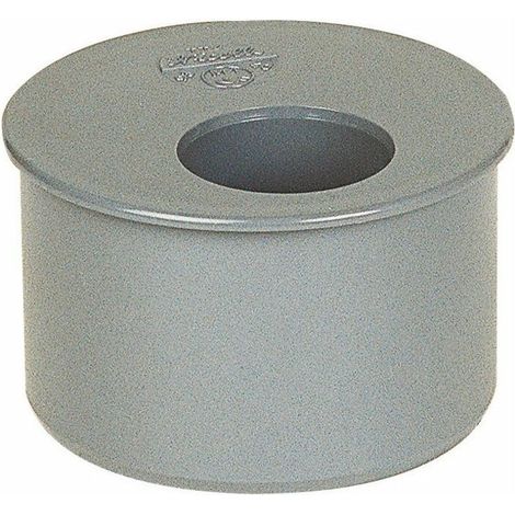 Raccord d'évacuation PVC – Tampon de réduction réduit 90-32 mm – Mâle-femelle – Installation collée pour connexion étanche (1/2)