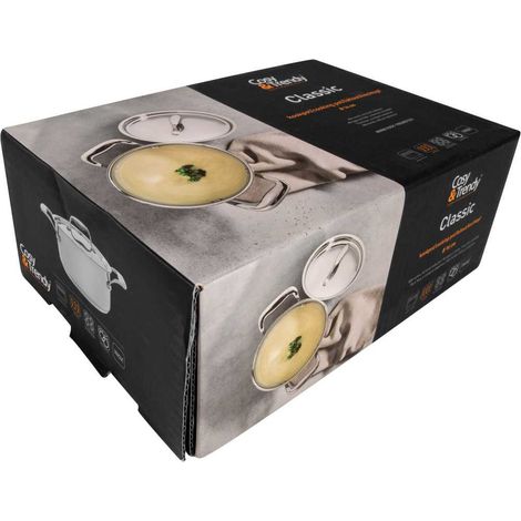Faitout - CÓMODO Y MODERNO - CLÁSICO - Acero inoxidable - Ø16 cm - 1,61 L - Todos los fuegos, incluida la inducción (1/3)