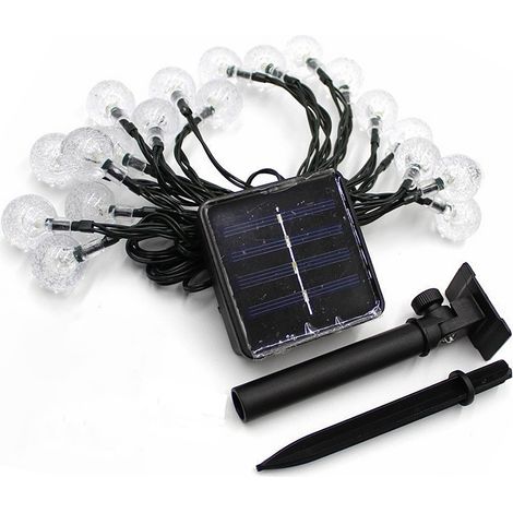 Globus-Lichterkette, Solar-Lichterkette, 5 m, 20 LEDs