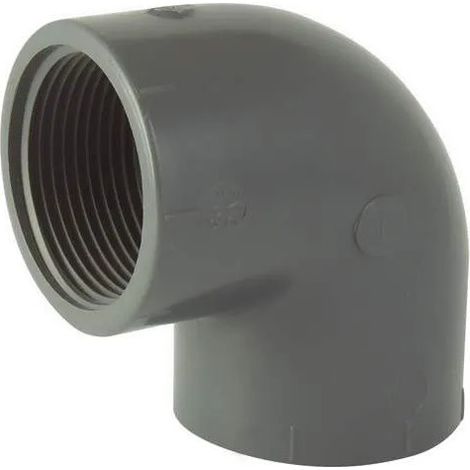 Coude 90° PVC pression taraudé femelle/femelle 12x17 (3/8").