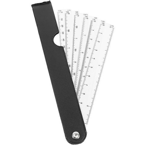 Règle multifonctionnelle pour dessin et peinture, échelle de mesure ( ) (1/5)