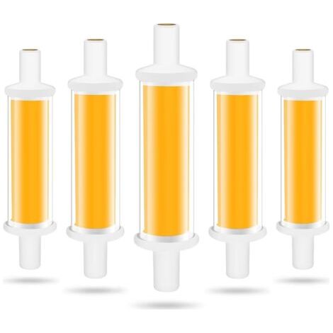 78-mm-R7S-LED-Lampe, 4,2 W (entspricht einer 50-W-Halogenlampe), warmweißes Licht (3000 K), 600 lm, COB-R7S-LED-Röhre, nicht dimmbar, 360°-Abstrahlwinkel, flimmerfrei (1/5)