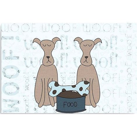 Tableau bois os de chien - 50 x 40 cm (1/5)