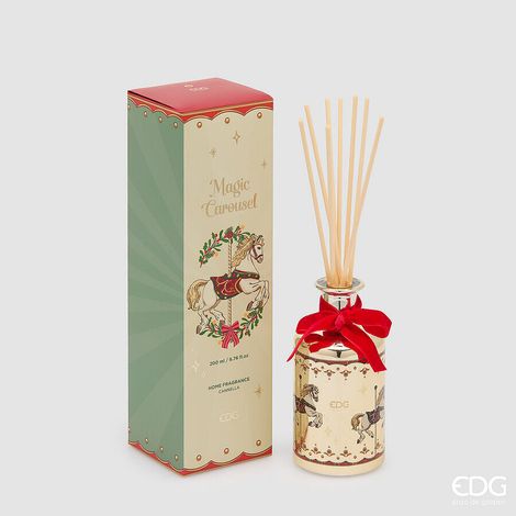 EDG Enzo De Gasperi Profumatore Natalizio Bottiglia 200 ml H15 Ø8 cm Cannella – Profumatore Ambiente (1/2)