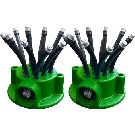Gartensprinkler set mit 12 verstellbaren kopfen 35 m abdeckung