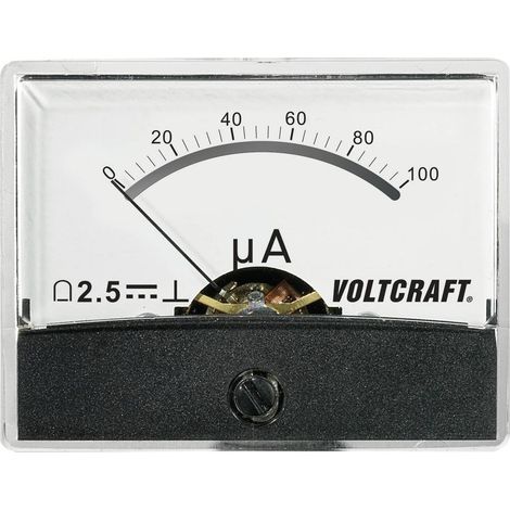Strumento di misura analogico da pannello VOLTCRAFT AM-60X46/100µA/DC 100 µA N/A