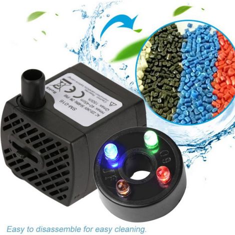 Pompe submersible - - 2W - Ultra silencieuse - 150L/H - Électrique (1/5)