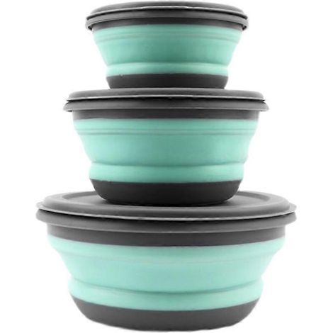 Sac à lunch pliable en silicone, idéal pour s'organiser au travail, à l'école, en pique-nique ou en voyage.-AquaForge (1/4)