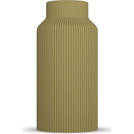 Vase Rabella - Vase décoratif moderne pour herbe de la pampa et fleurs séchées - Style scandinave pour salon - Objet design 3D en plastique (PLA) - Léger et incassable (1/5)