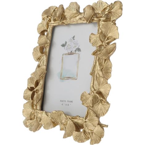 Cadre Dorée en Verre Feuille Rétro Ginkgo de Résine et Photo Décoratif pour Photos Décoration de Table Voyage (1/5)