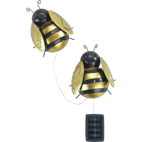 Solarleuchten Bienen LED, Gartendekoration, Set 2 Stück (1/5)