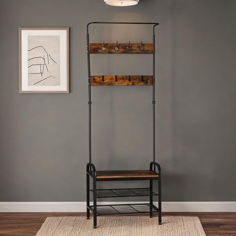 Porte-manteau en métal MDF-Platte der Klasse E1 72 x 34 x 185 cm (1/5)