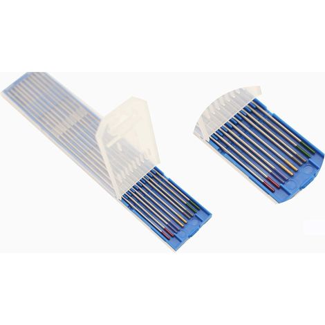 10 Électrode En Tungstène, Mixte Cérium Lanthane Thorium, 1,0 X 175mm, Pour Soudage Tig Aluminium (1/4)