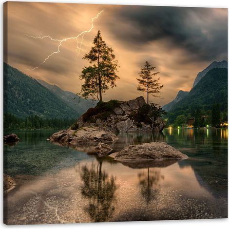 Impression sur toile Nature Storm 40x40 cm