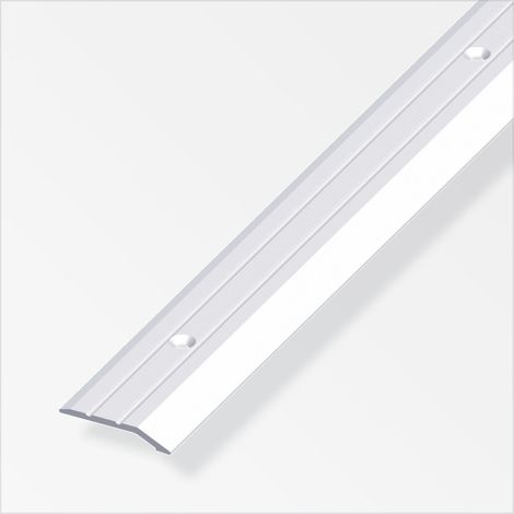 alfer Flachabschlussprofil 2 m, 30 x 5 mm Aluminium eloxiert silber Profil