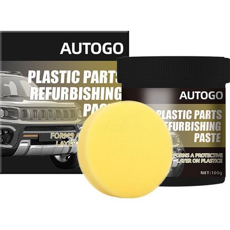 OGAS Kunststoffreparaturpaste, Polier- und Aufbereitungspaste für Kunststoffteile, Glanzwiederherstellung für Fahrzeuginnenausstattung (1/5)