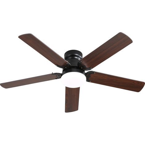 42-Zoll-Deckenventilator, 18-W-LED-Beleuchtung mit Fernbedienung, leiser Gleichstrommotor, Timerfunktion und integrierter Lichtspeicher. (1/5)