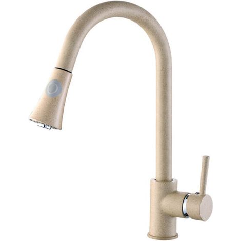 Grifo de lavabo de pie con caño extraíble DARU