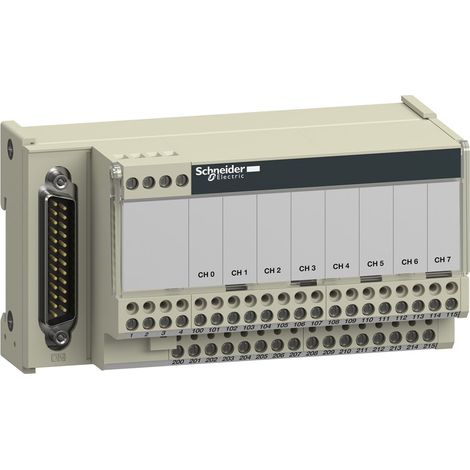 Telefast ABE7 - embase de raccordement - pour distribution pass. 8 voies  - ABE7CPA02 (1/5)