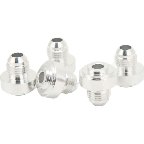 Lot de 10 raccords AN6 à souder, filetage mâle 1/2 pouce, adaptateur de tuyau d'huile/carburant soudable en alliage d'aluminium pour automobile (1/5)
