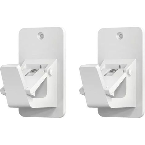 Soporte universal de 2 piezas para barra de cortina, gancho para barra de cortina sin clavos, adecuado para baño, dormitorio, sala de estar y cocina. (1/3)